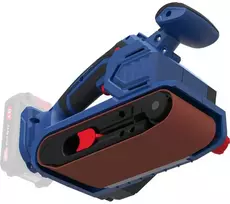 Akumuliatorinis juostinis šlifuoklis, 18V, kintamo greičio valdymas, ergonomiškas dizainas, kraštų šlifavimas, medienai ir metalui
