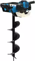 Benzininis žemės grąžtas, 2.2 kW, 52 cm³, su 100/150/200 mm grąžtais, skirtas sodininkystei, kraštovaizdžio tvarkymui ir stulpų skylių gręžimui