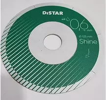 0,6mm švaraus pjovimo 125x0,6x6x22,23 Shine, Distar deimantinis diskas plytelėm