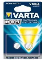 Varta 04276, Vienkartinės baterijos, LR44, Šarminės, 1,5 V, 2 vnt., 155 mAh
