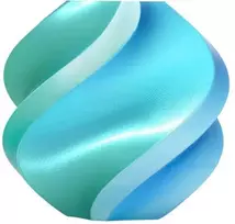 Bambu Lab PLA Silk Dual Color plastikas 1.75mm 1kg - komplekte su daugkartinio naudojimo ritė - Mėlyna Hawaii
