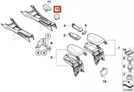 BMW E81 E82 E87 E88 Porankio Varžto Dangtelis Originalus 51167125551