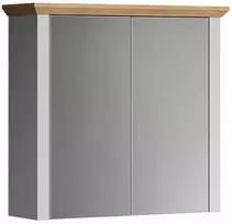 Veidrodinė spintelė Landside šviesiai pilka/ąžuolas