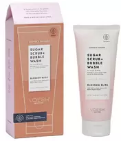 VOESH_Cukraus šveitiklis + burbulų prausiklis kūnui ir galvos odai „Blossom Bliss“ 210 g