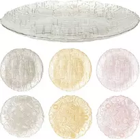 Mondex Stiklinė lėkštė, 32 cm skersmens, 6 rūšių