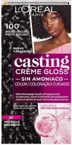 L'Oreal CASTING CREME GLOSS #100 - dark juodas 180 ml