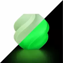 Bambu Lab PLA Glow plastikas 1.75mm 1kg - komplektuojamas su daugkartine rite - Glow Žalias