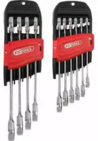 Kombinuotų terkšlinių raktų komplektas 10vnt 8-19mm, KS Tools