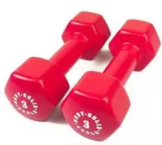 Body Solid Viniliniai hanteliai 3kg BODYSOLID Vinyl Dumbbells