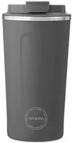 AYA&IDA Nerūdijančio plieno kelioninis puodelis 'Dark Pilkas' - 500 ml