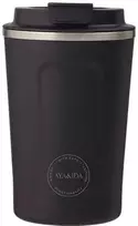 AYA&IDA Nerūdijančio plieno kelioninis puodelis 'Matte Juodas' - 380 ml