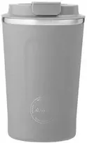 AYA&IDA Nerūdijančio plieno kelioninis puodelis 'Light Pilkas' - 380 ml