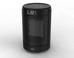 Mill FH1500BLACK | Keraminis ventiliatorinis šildytuvas | 1500 W | Tinka patalpoms iki 22 m² | Black | FH1500BLACK | 7090019825735
