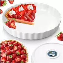 Keraminė tortų forma Vilde 24,5 cm balta