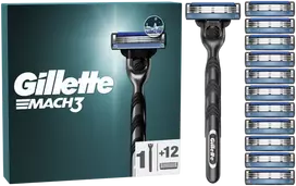 Skustuvas vyrams Gillette Mach3 + 12 galvučių