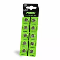 Baterijos AG8 / LR1120 VIDEX (30 vnt.) 1.5V Alkaline 43mAh