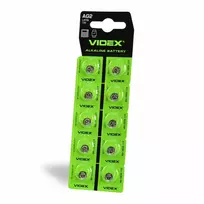 Baterijos AG2 / LR726 VIDEX (30 vnt.) 1.5V Alkaline 25mAh