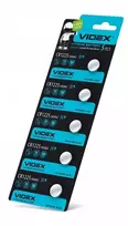 Baterijos VIDEX CR1225 (15 vnt.) 3V Lithium 48mAh