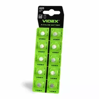 Baterijos AG5 / LR754 VIDEX (30 vnt.) 1.5V Alkaline 66mAh