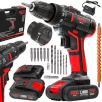 Red Technic Raudona Technic Akumuliatorinis gręžtuvas-suktuvas Raudonas TECHNIC
