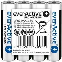 LR03 (AAA) „everActive Pro“ šarminės baterijos (4 vnt. pakuotė)