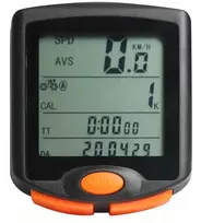 Velosipēdu dators Outliner YT-813, plastmasa, melna krās.