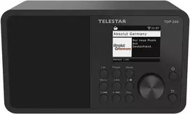 Radio Telestar TOP 200 DAB+ Internet radio juodas
