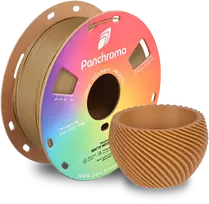 „Polymaker Panchroma PLA“ matinis 1,75 mm 1kg – medžio rudos spalvos