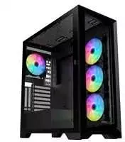Vein X „VeinX“ korpusas GL29AL-BK, ATX, permatomas šoninis skydelis, 4 x 120 mm ARGB ventiliatoriai, ARGB šakotuvas, juodas