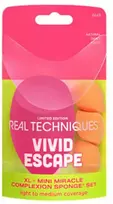 Real Techniques Vivid Escape Xl Mini Miracle Complexion Sponge Estuche 4 Piezas