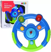 Lean Toys Interaktyvus vairas vaikams, 16 cm, šviesos ir garsai, spalvotas