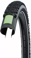 „Schwalbe Smart Sam Plus“ 29x2.35 „Addix DoubleDefense GreenGuard“ šviesą atspindinčios juostelės