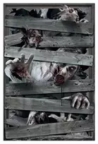Fiesta Zombių langų dekoracija