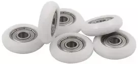 Oem Kreipiantis ratas 5x23x7mm - baltas - 5mm ašis - guolio ritinėlis - 3D spausdintuvams