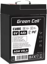 Green Cell Žalias Cell Žalias Cell Cube AGM VRLA IP54 6V 4Ah Nereikalaujantis priežiūros kasos aparato signalizacijos sistemos žaislų akumuliatorius