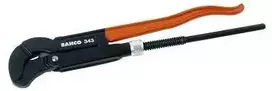 Bahco Reguliuojamas vamzdinis raktas. Bendras ilgis 330mm. Max 1". Ypač atsparus dėvėjimuisi dėl indukcinio dantų grūdinimo, neslystantys dantys