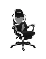 Žaidimų kėdė Huzaro Combat 3.1 | juodos, baltos spalvos
