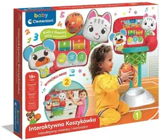 Interaktyvus krepšinio kačiuko meškiuko garso kamuoliukas lenkų kalba Clementoni 50384