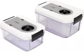 Vakuuminiai konteineriai 0,75 L, 1,5 L, datos žymėjimas ant dangtelio, maisto laikymas