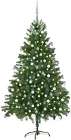 Kalėdų eglutė su 300 LED s stovu Žalia 180 cm PE