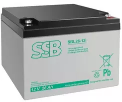 Akumuliatorius (AGM) SSB SBL (26Ah, 12V, F13 M5, VRLA)