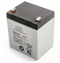 Akumuliatorius (AGM) SSB SB (5Ah, 12V, F2, VRLA)