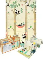 Edukacinis putplasčio kilimėlis, didelis sulankstomas, 120x180, „Xpe“ gyvūnų paveikslas, Panda