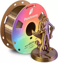 Polymaker Panchroma PLA DUAL SILK plastikas - Sovereign Gold-Violetinė