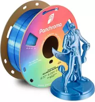 Polymaker Panchroma PLA DUAL SILK plastikas - Beluga Sidabrinis-Mėlyna