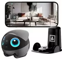 „EnaBot“ – „EBO AIR 2 Plus“ – namų palydovas robotas su stebėjimo ir vaizdo skambučių funkcija (pilkas)