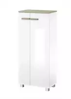 Vonios spintelė Solid, baltas blizgus