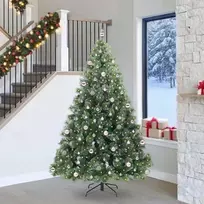 Dirbtinė Kalėdų eglutė su 300 LED Žalia 240 cm PE ir PVC