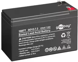 Wentronic 16077 sandarus švino rūgšties 7200mAh 12V įkraunamas akumuliatorius (16077)