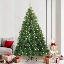 Dirbtinė Kalėdų eglutė su 300 LED Žalia 210 cm PE ir PVC